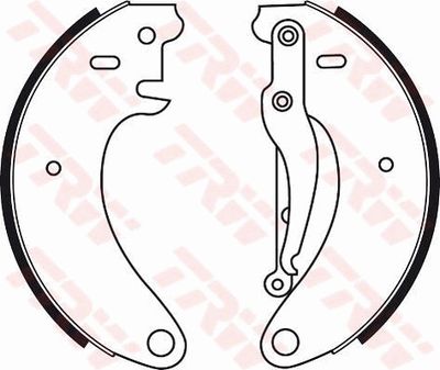GS8050 TRW Комплект тормозных колодок
