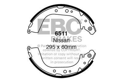 6511 EBC Brakes Комплект тормозных колодок