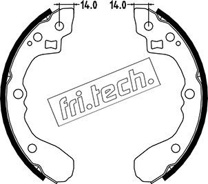 1049151 fri.tech. Комплект тормозных колодок