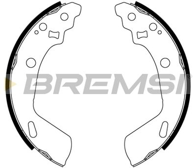 GF0928 BREMSI Комплект тормозных колодок