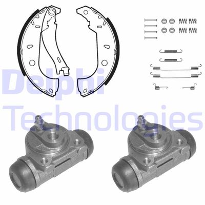 1046 DELPHI Комплект тормозных колодок