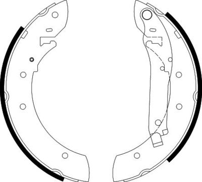 8DB355002011 HELLA Комплект тормозных колодок