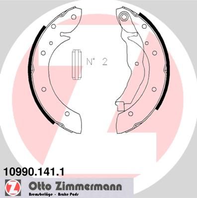 109901411 ZIMMERMANN Комплект тормозных колодок
