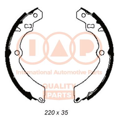 70516050 IAP QUALITY PARTS Комплект тормозных колодок