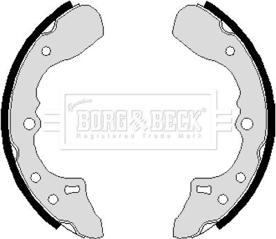 BBS6120 BORG & BECK Комплект тормозных колодок