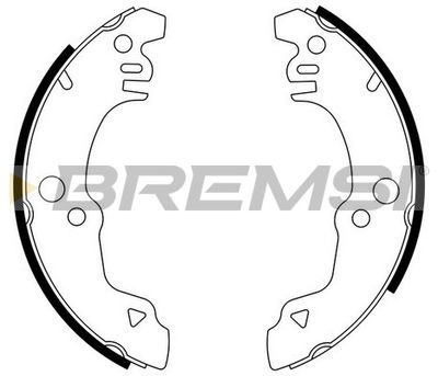 GF0193 BREMSI Комплект тормозных колодок