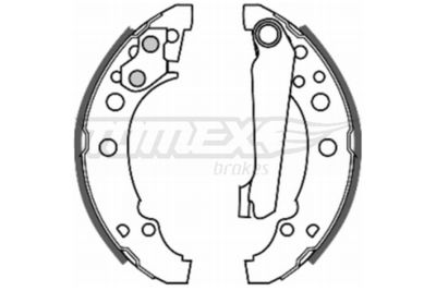 TX2023 TOMEX Brakes Комплект тормозных колодок