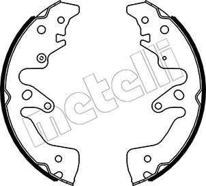 530516 METELLI Комплект тормозных колодок