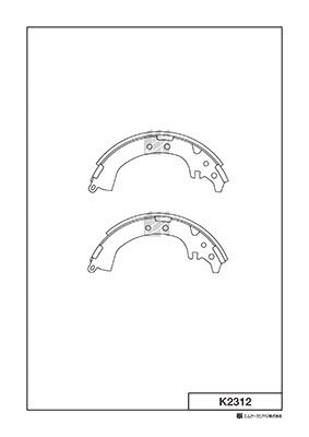 K2312 MK Kashiyama Комплект тормозных колодок