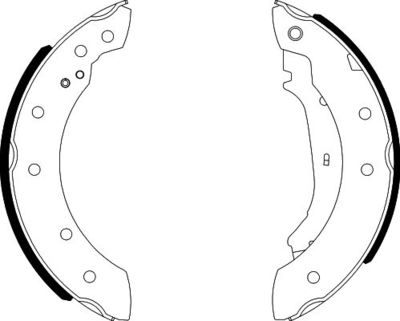 8DB355001571 HELLA PAGID Комплект тормозных колодок