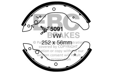 5091 EBC Brakes Комплект тормозных колодок