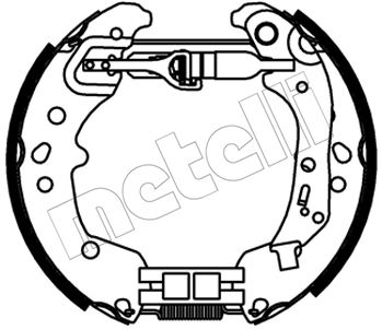 510545 METELLI Комплект тормозных колодок