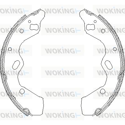 Z411000 WOKING Комплект тормозных колодок