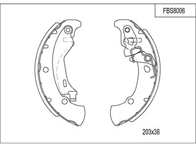 FBS8006 FI.BA Комплект тормозных колодок