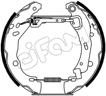 151486 CIFAM Комплект тормозных колодок