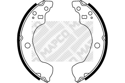 8530 MAPCO Комплект тормозных колодок