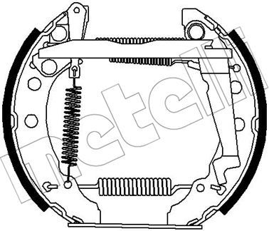 510278 METELLI Комплект тормозных колодок