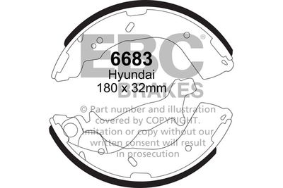 6683 EBC Brakes Комплект тормозных колодок