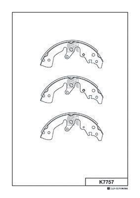 K7757 MK Kashiyama Комплект тормозных колодок