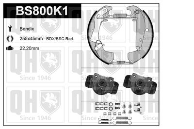 BS800K1 QUINTON HAZELL Комплект тормозных колодок