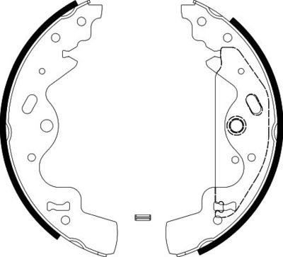 8DB355002841 HELLA Комплект тормозных колодок