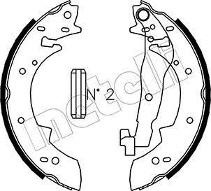 530014 METELLI Комплект тормозных колодок