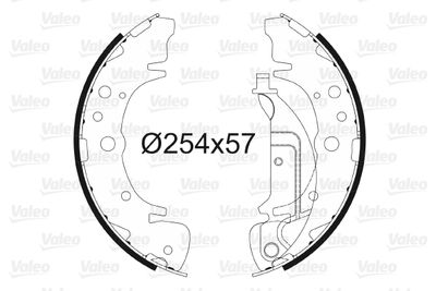 564024 VALEO Комплект тормозных колодок