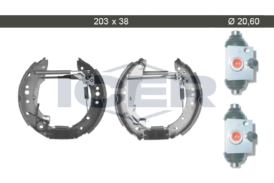 79KT0006C ICER Комплект тормозных колодок