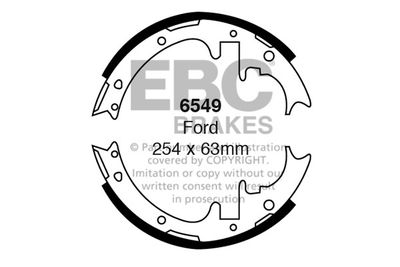 6549 EBC Brakes Комплект тормозных колодок