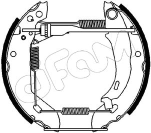 151042 CIFAM Комплект тормозных колодок