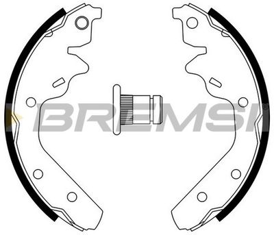 GF4519 BREMSI Комплект тормозных колодок