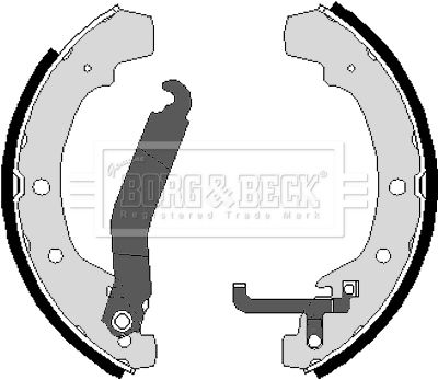 BBS6047 BORG & BECK Комплект тормозных колодок