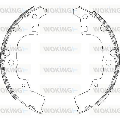 Z434000 WOKING Комплект тормозных колодок