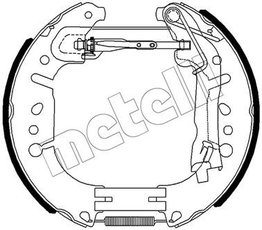 510490 METELLI Комплект тормозных колодок