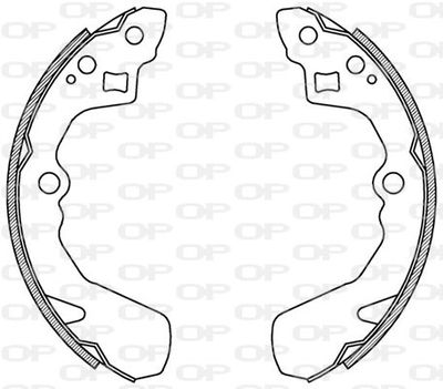 BSA214500 OPEN PARTS Комплект тормозных колодок