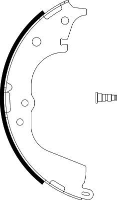 8DB355002181 HELLA Комплект тормозных колодок