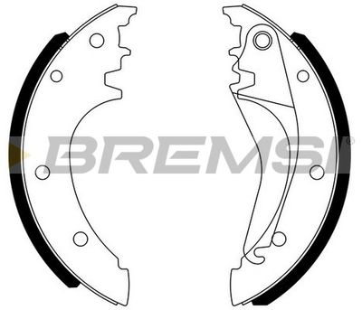 GF0185 BREMSI Комплект тормозных колодок