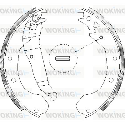 Z409000 WOKING Комплект тормозных колодок