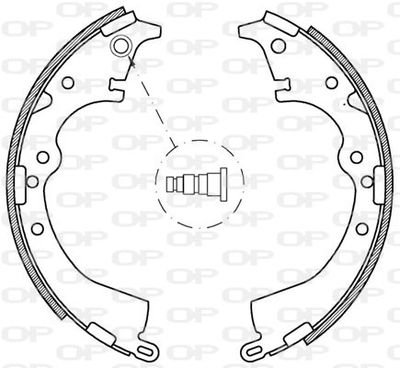 BSA212100 OPEN PARTS Комплект тормозных колодок