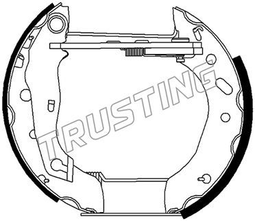 6483 TRUSTING Комплект тормозных колодок
