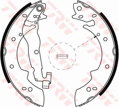 GS8177 TRW Комплект тормозных колодок