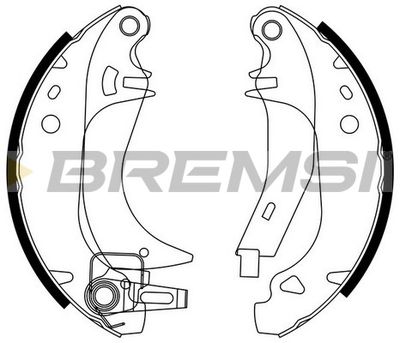 GF03823 BREMSI Комплект тормозных колодок