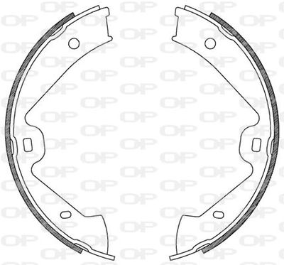 BSA218100 OPEN PARTS Комплект тормозных колодок