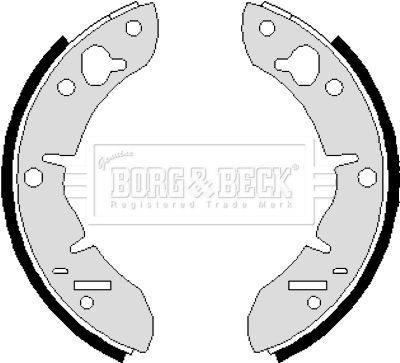 BBS6247 BORG & BECK Комплект тормозных колодок