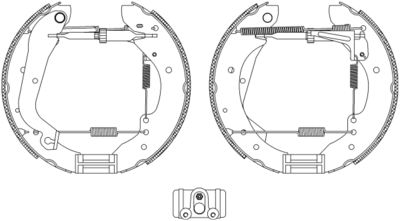 8DB355003641 HELLA PAGID Комплект тормозных колодок