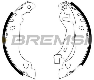 GF0169 BREMSI Комплект тормозных колодок