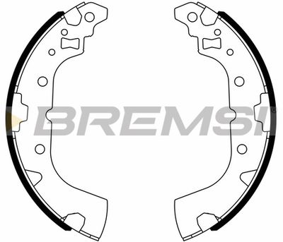 GF0836 BREMSI Комплект тормозных колодок