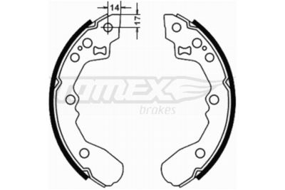 TX2178 TOMEX Brakes Комплект тормозных колодок