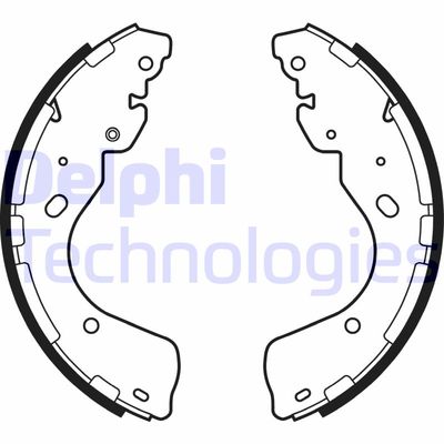 LS2080 DELPHI Комплект тормозных колодок