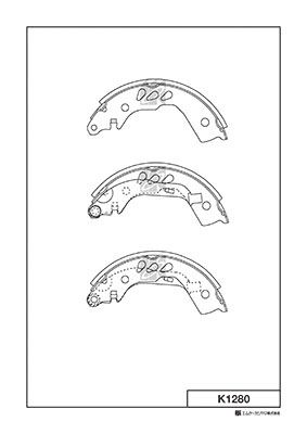 K1280 MK Kashiyama Комплект тормозных колодок